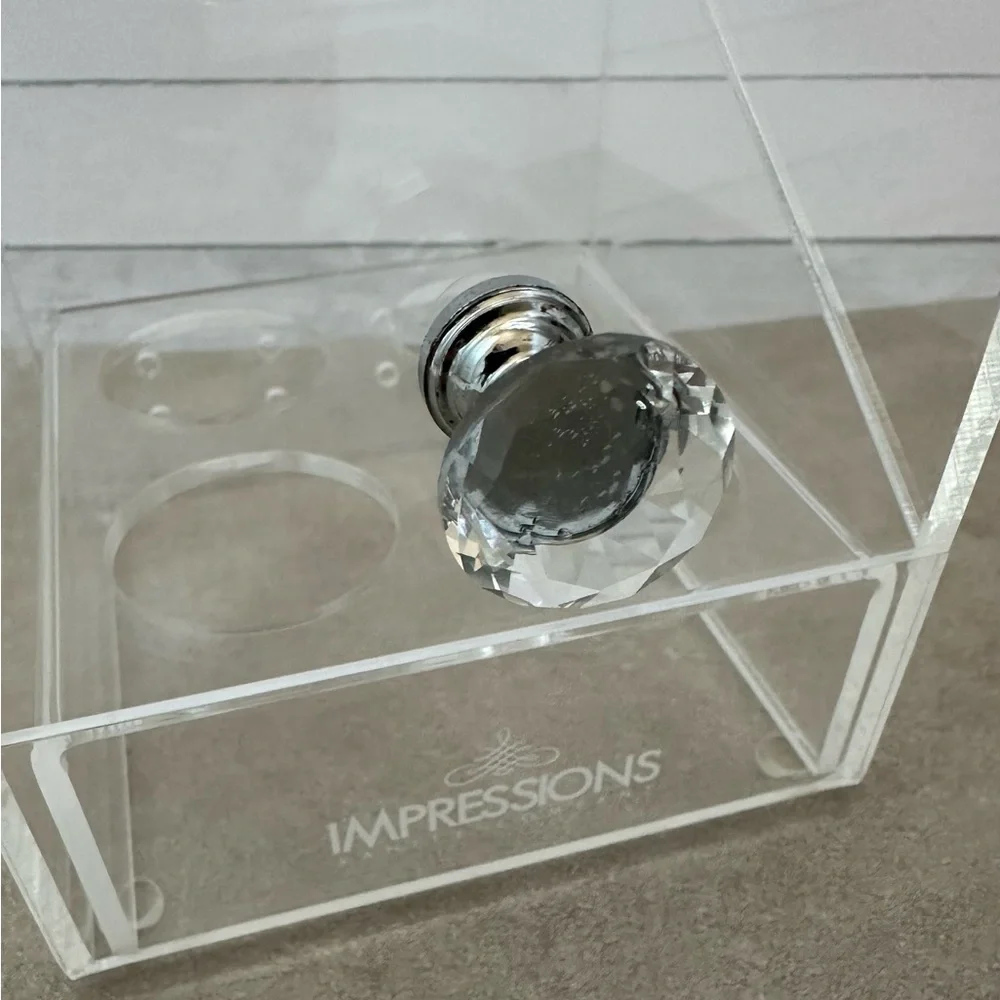 Impressions Vanity Diamond Collection 4-Slot Acrylic Makeup Blender Case